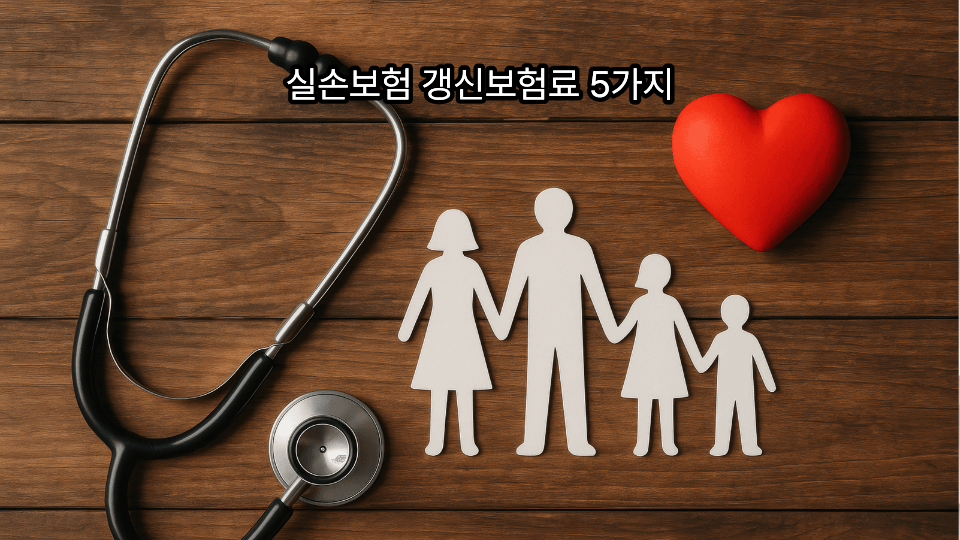 실손보험 갱신보험료 5가지