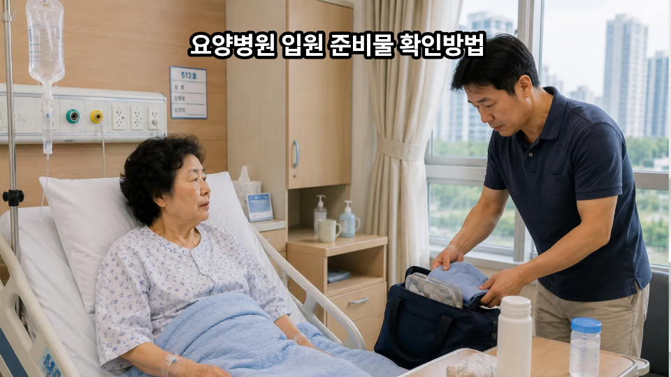 요양병원 입원 준비물 확인방법
