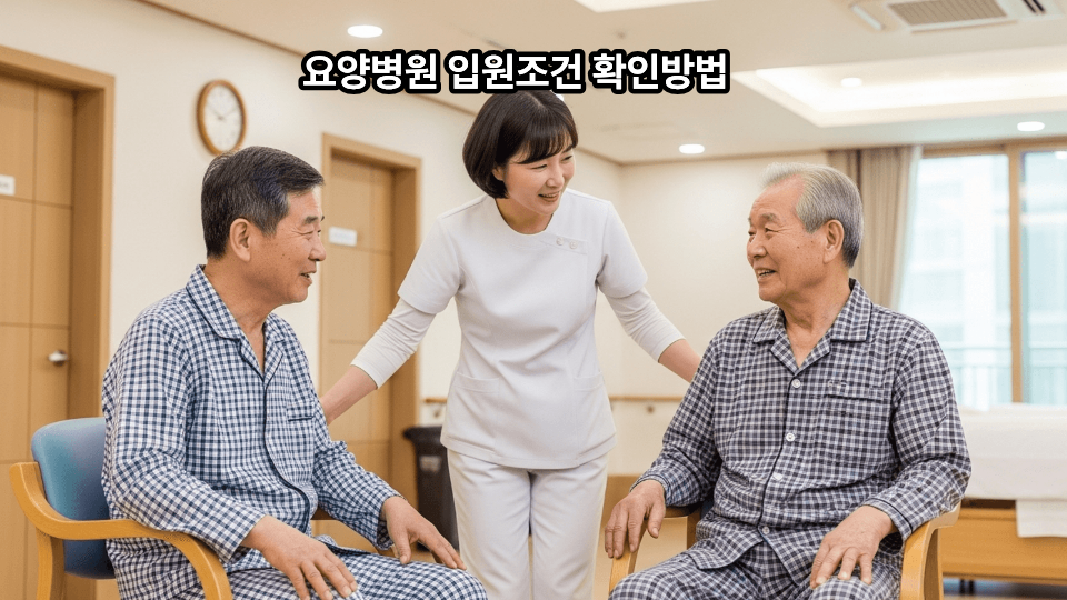 요양병원 입원조건 확인방법